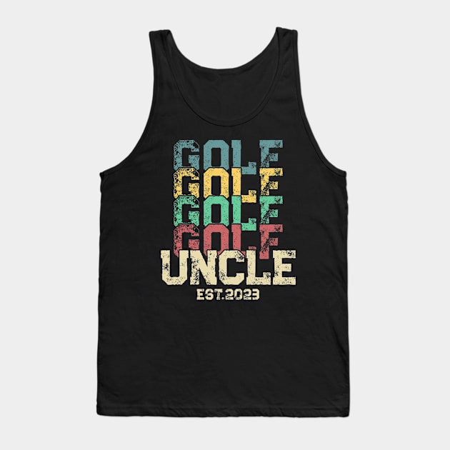 Golf Uncle 2023 New Uncle Pregnancy Announcement Tank Top by Way Down South